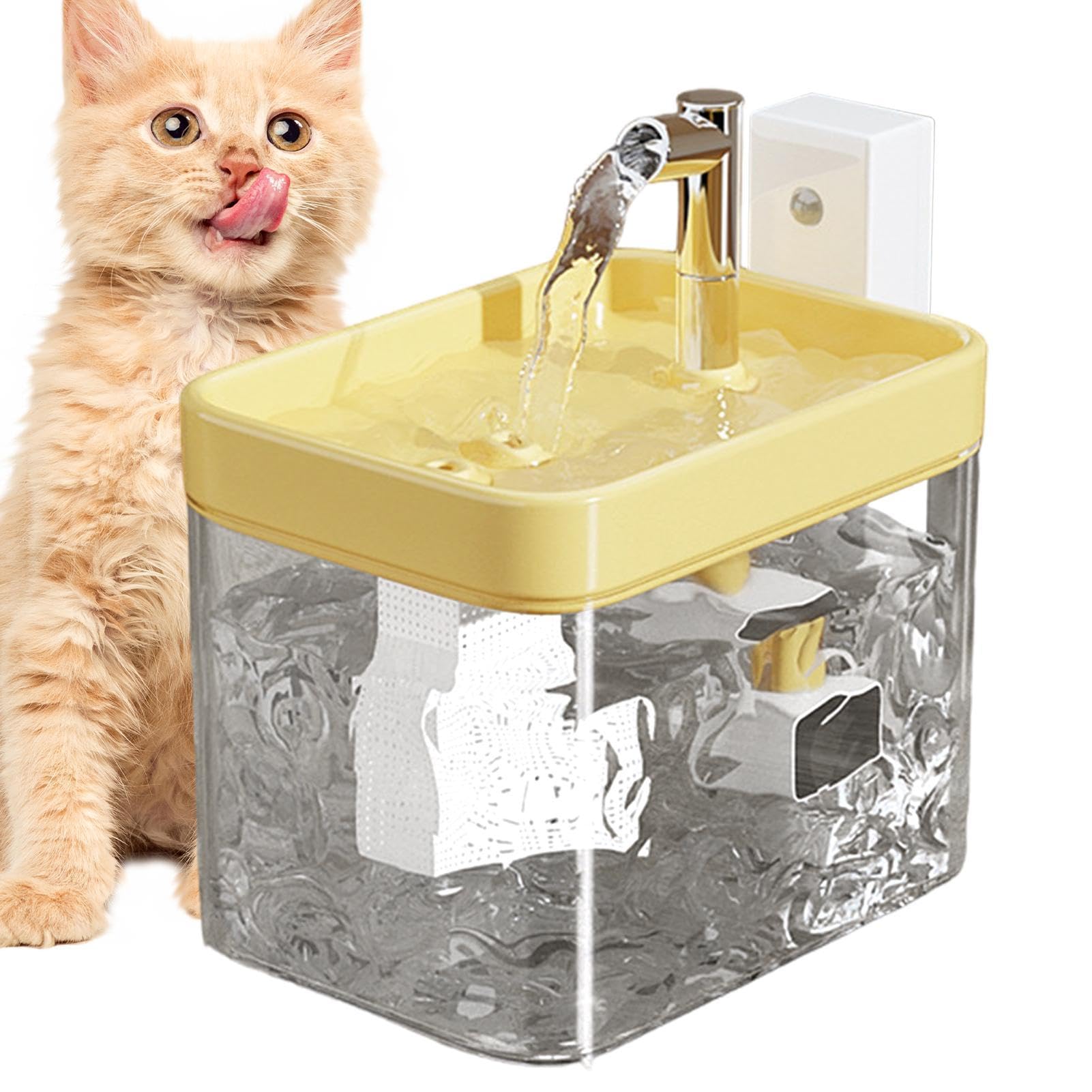 Amazon | 猫用噴水、猫用噴水 - 猫の水飲み場屋内猫用 1.5L 噴水