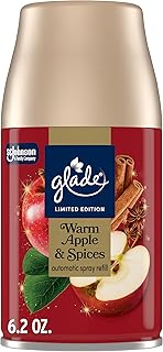 Glade Automatic Spray Refill, Warm Apple & Spices, Scented Air Freshener for Home and Bathroom, 6.2 Oz