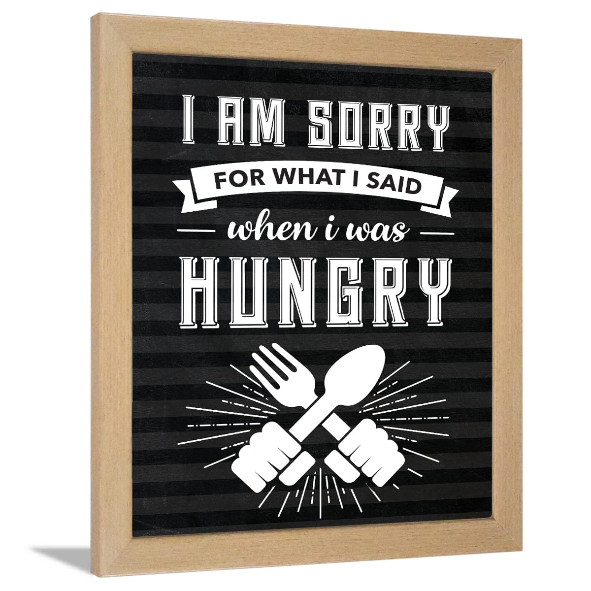 Kitchen Quotes Wall Frame - 'First We Eat' Turquoise -14