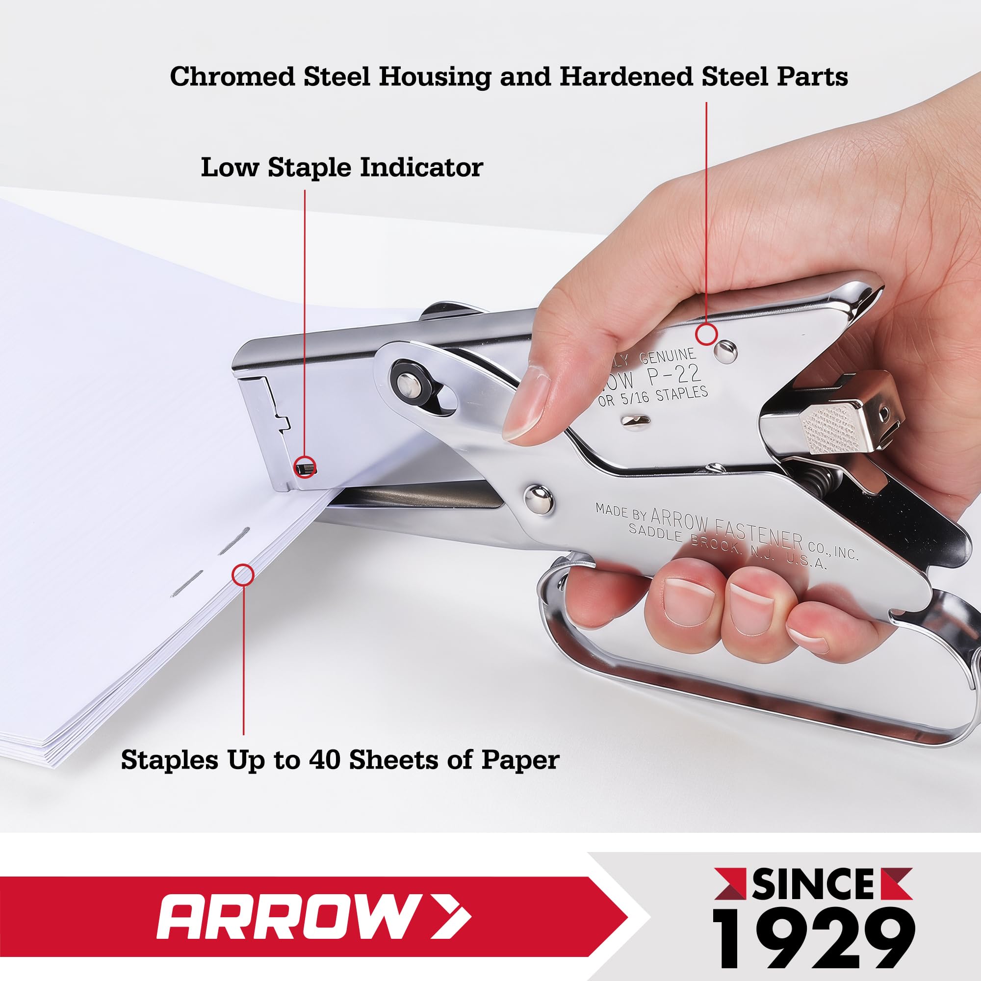 Arrow 030020 P22 Agrafeuse d'emballage