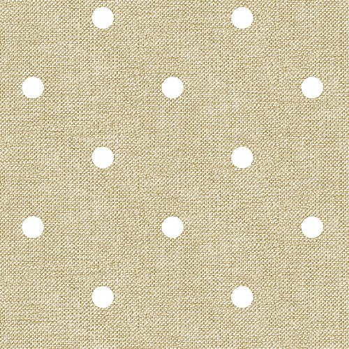 Mantel de hule, rectangular 140 x 240cm Lunares Beige