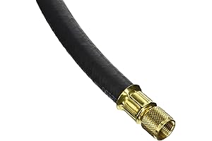 15860 Plus II 1/2" Heavy Duty Charging Hose, "C" 1/2" x 1/2", 60", Yellow