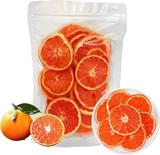 Dried Blood Orange Slices - 100g 3.5oz, No Sugar Added | Orange Wheels | Dehydrated Dried Fruit for Cocktails/Cakes/Crafts/Potpourri/Candle Making (Blood Orange - 3.5oz 100g)