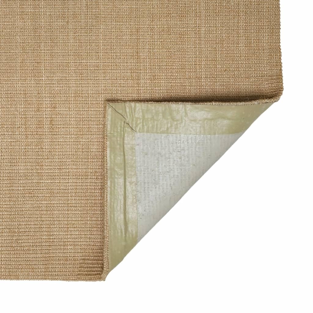 Alfombra de sisal para rascador, 80 x 100 cm, 100% sisal con parte trasera de látex antideslizante, alfombrilla para rascar muebles de gatos, accesorios, tabla de rascar y tronco para rascar
