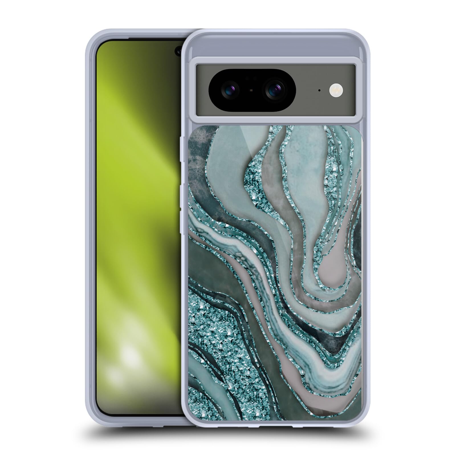 Funda para Google Pixel 8 de Gel Protectora MagSafe Mármol Turquesa 8