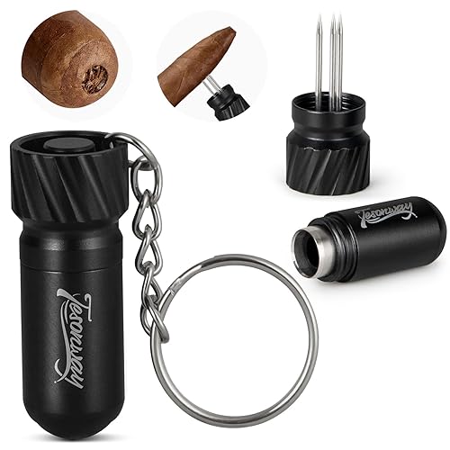 Cigar Punch Cutter, 2-in-1 Cigar Needle, Cigar Draw Enhancer Tool