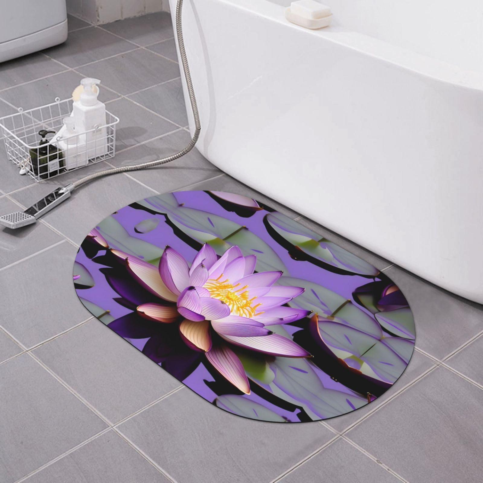Tapis de bain en terre de diatomée anti-glisse contre l'humidité