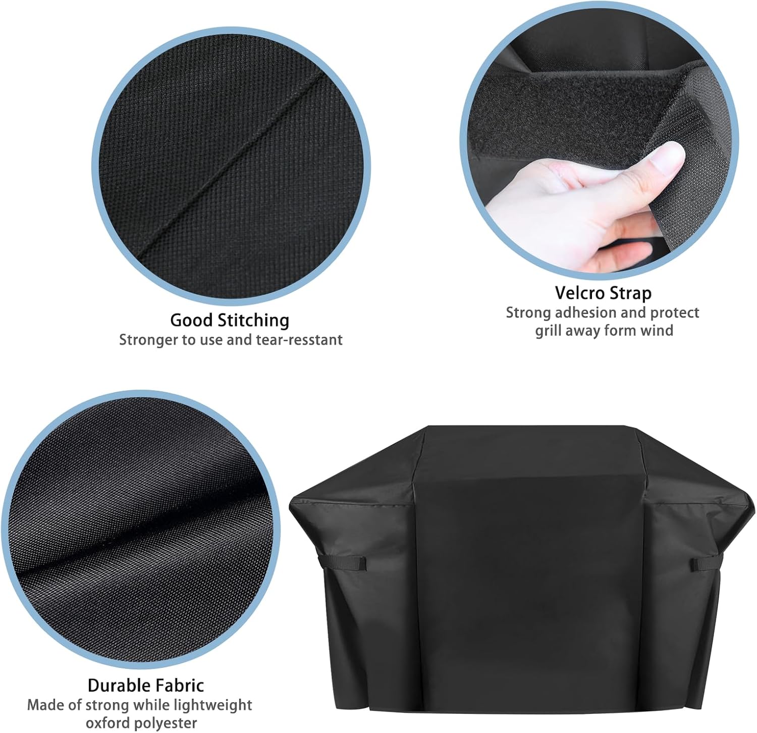 Grill Cover for Weber Genesis II 4 Burner & LX 400 Series, 65 Inch Heavy Duty & Waterproof, Outdoor Cover for Weber Summit 400 Series Grill