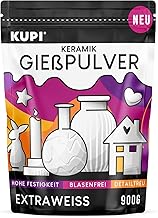 0.9 kg Plaster for Casting, Air Hardening & Odourless, Ceramic Casting Powder, White, Casting Compound for Silicone Moulds, Relief Casting Powder for Crafts, Modeling, Texturing