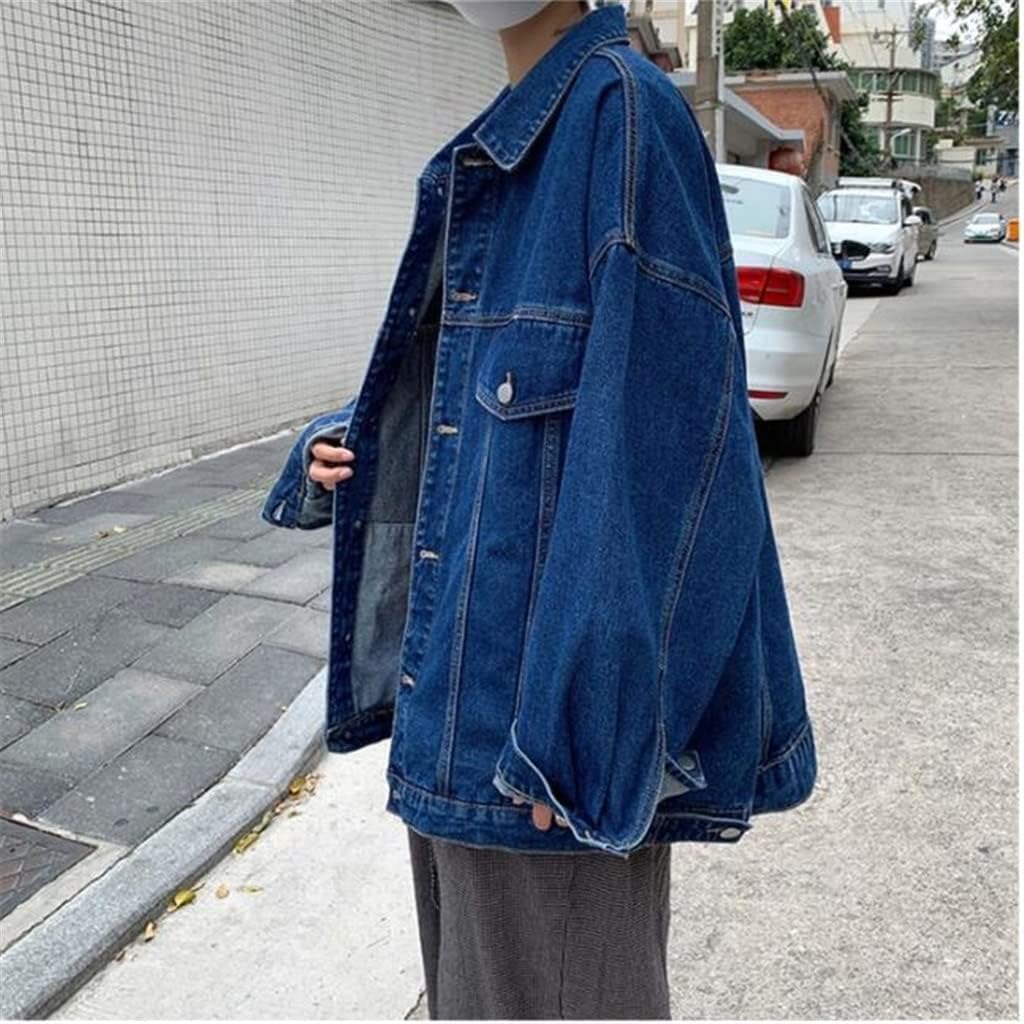 Loose Clothes High Street Denim Jacket Male Fall Tooling Hong Kong Casual