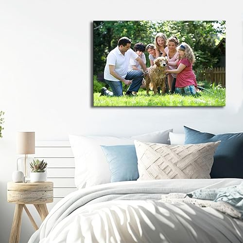 Miniatura 2 de Laoife Impresiones en lienzo personalizadas para tu arte de pared familiar, fotos personalizadas en lienzo, 24 x 16 pulgadas