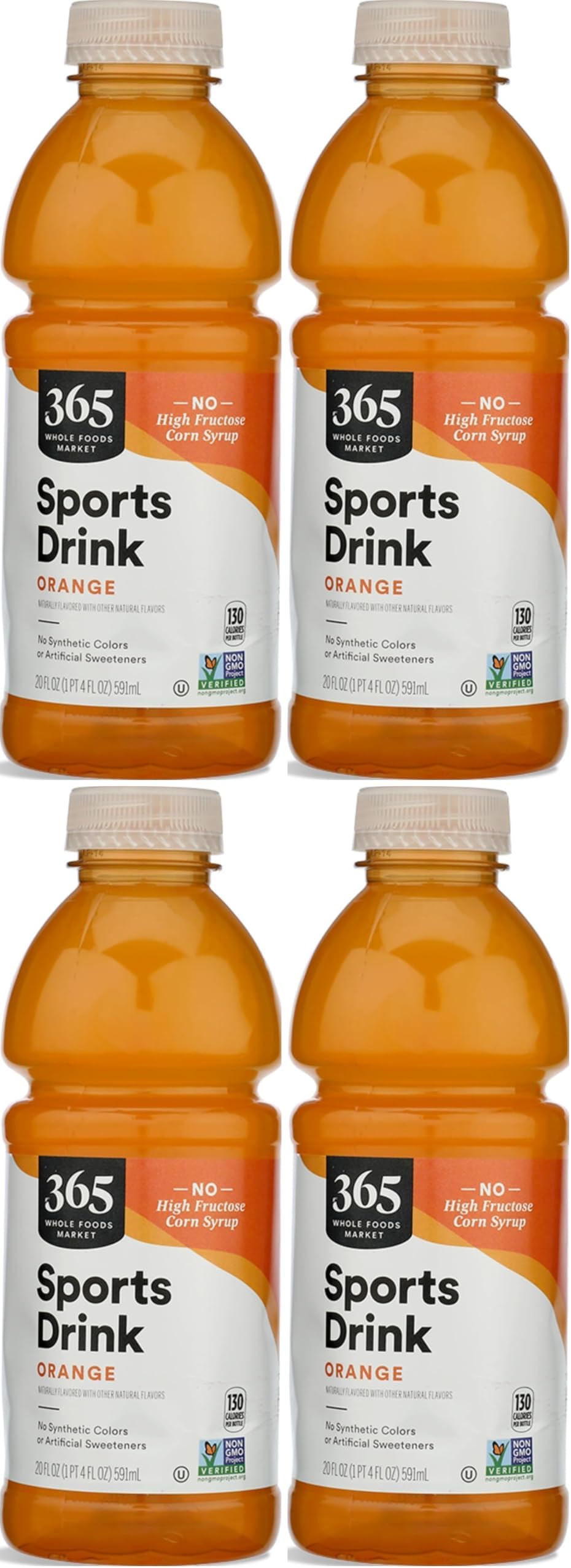 365 by Whole Foods Market, Sports Drink, Orange, 20 Fl Oz (Pack of 4)