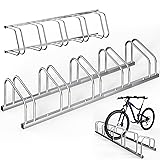 MONZANA® Fahrradständer für 5 Fahrräder Mehrfachständer mit 37 cm Radabstand für 30-65mm Reifenbreite
