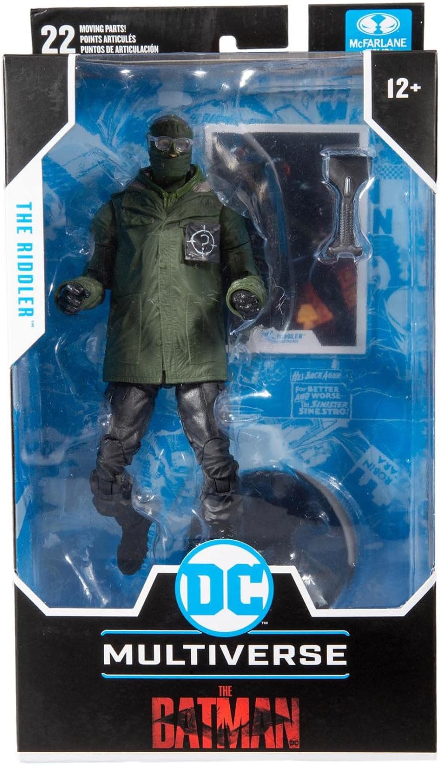 McFarlane Toys Dc The Riddler: The Batman Movie 7" Action Figure With Accessories, Multicolor