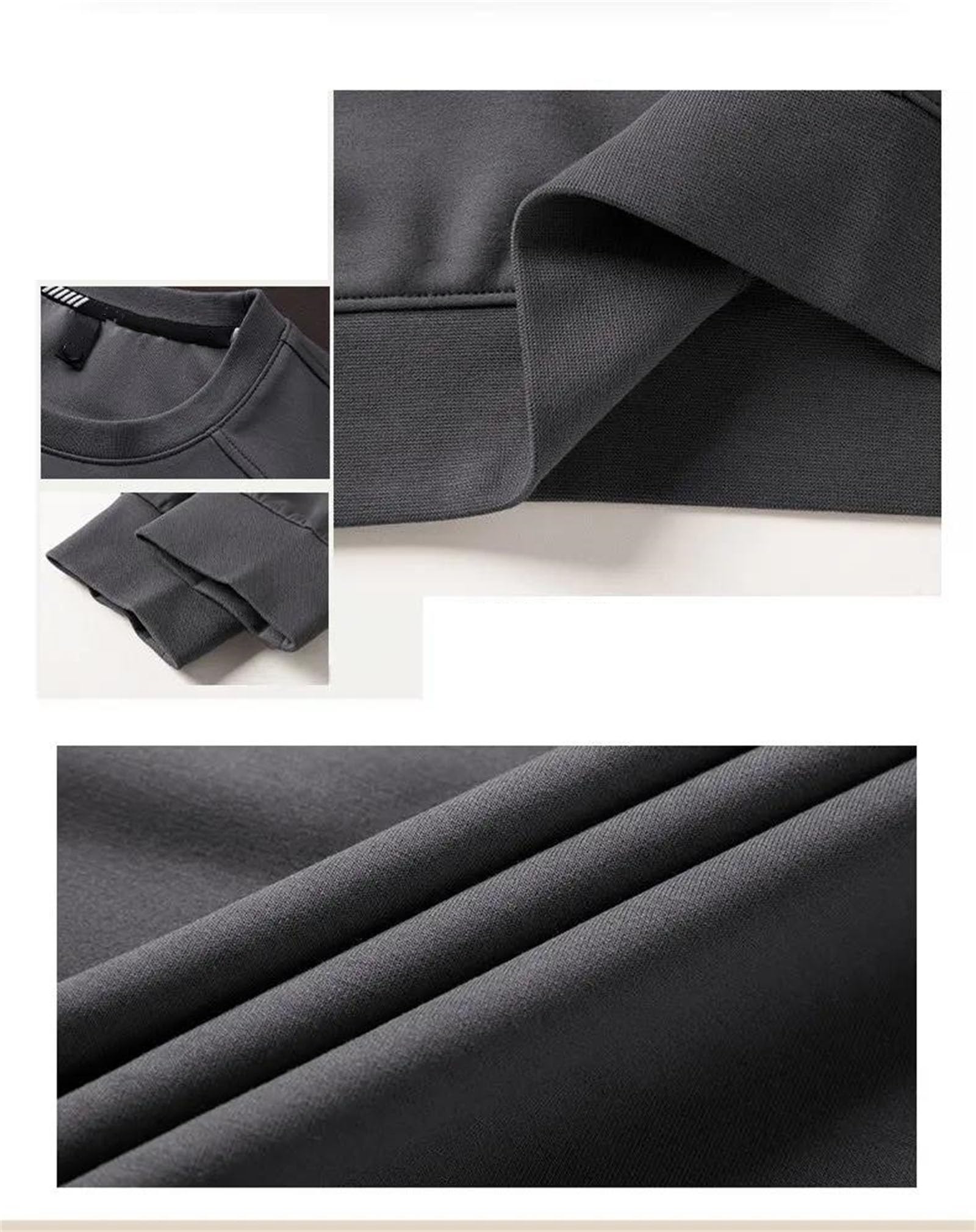 Sudadera de cuello redondo para hombre, casual, manga larga, cómoda, básica, para uso diario