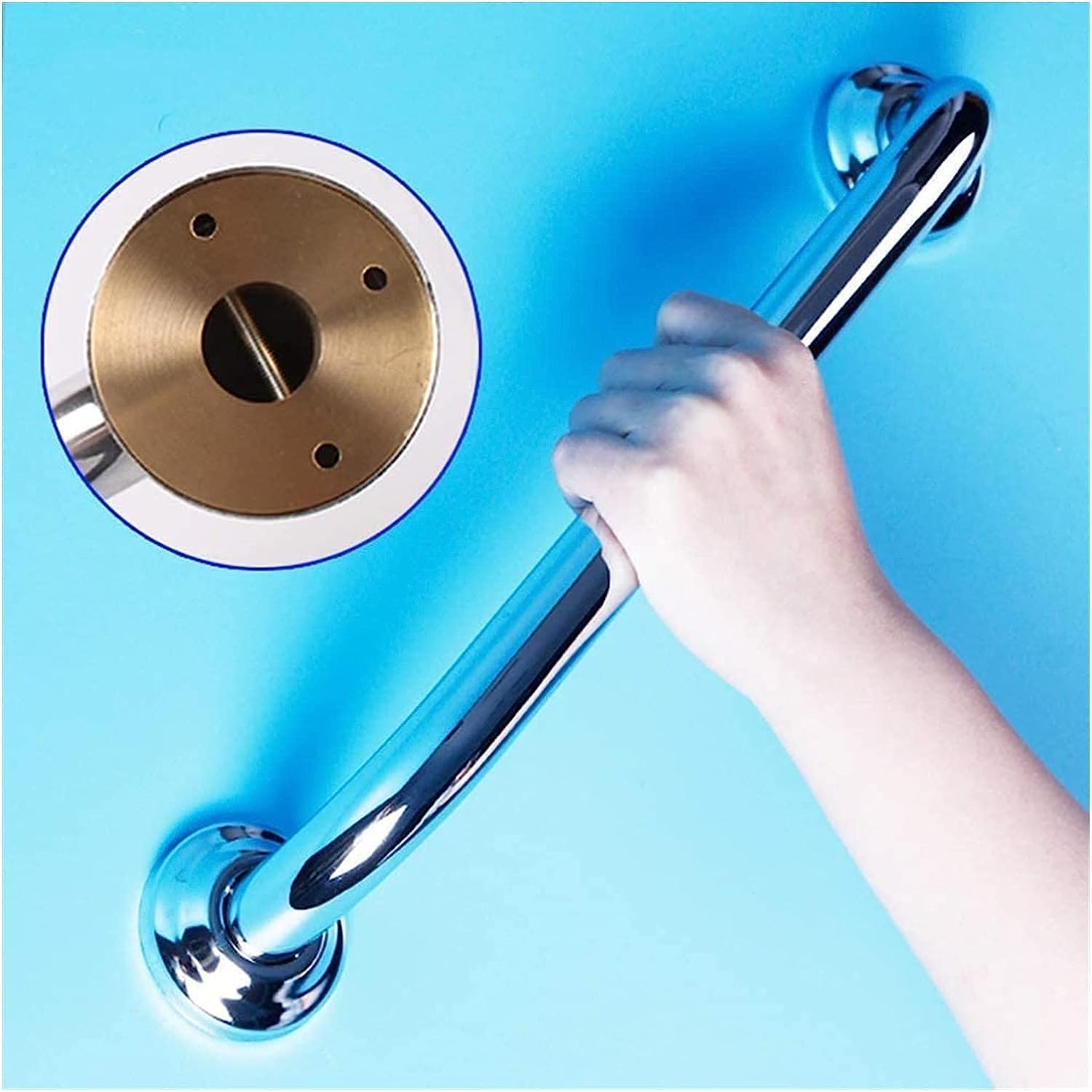 Shower Handles, Shower Grab Bar Handle Grab Bar Towel Rail Safety Handle Stainless Steel Shower Room Elderly Handrail Skid Armrest Bathtub