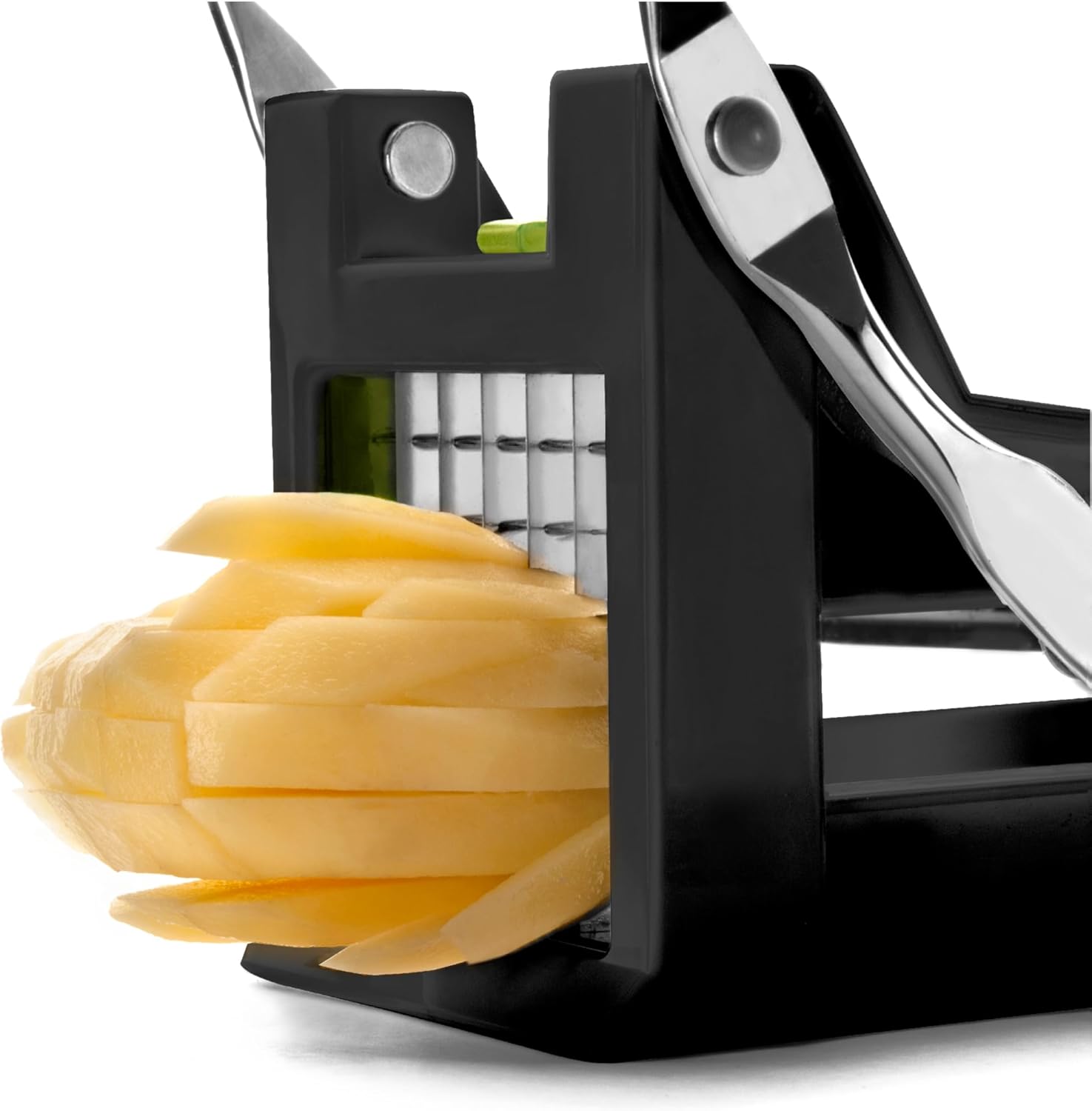 IBILI Potato Cutter Clasica 25x9 cm, Stainless Steel, Silver/Green/Black, 25 x 9 x 11 cm