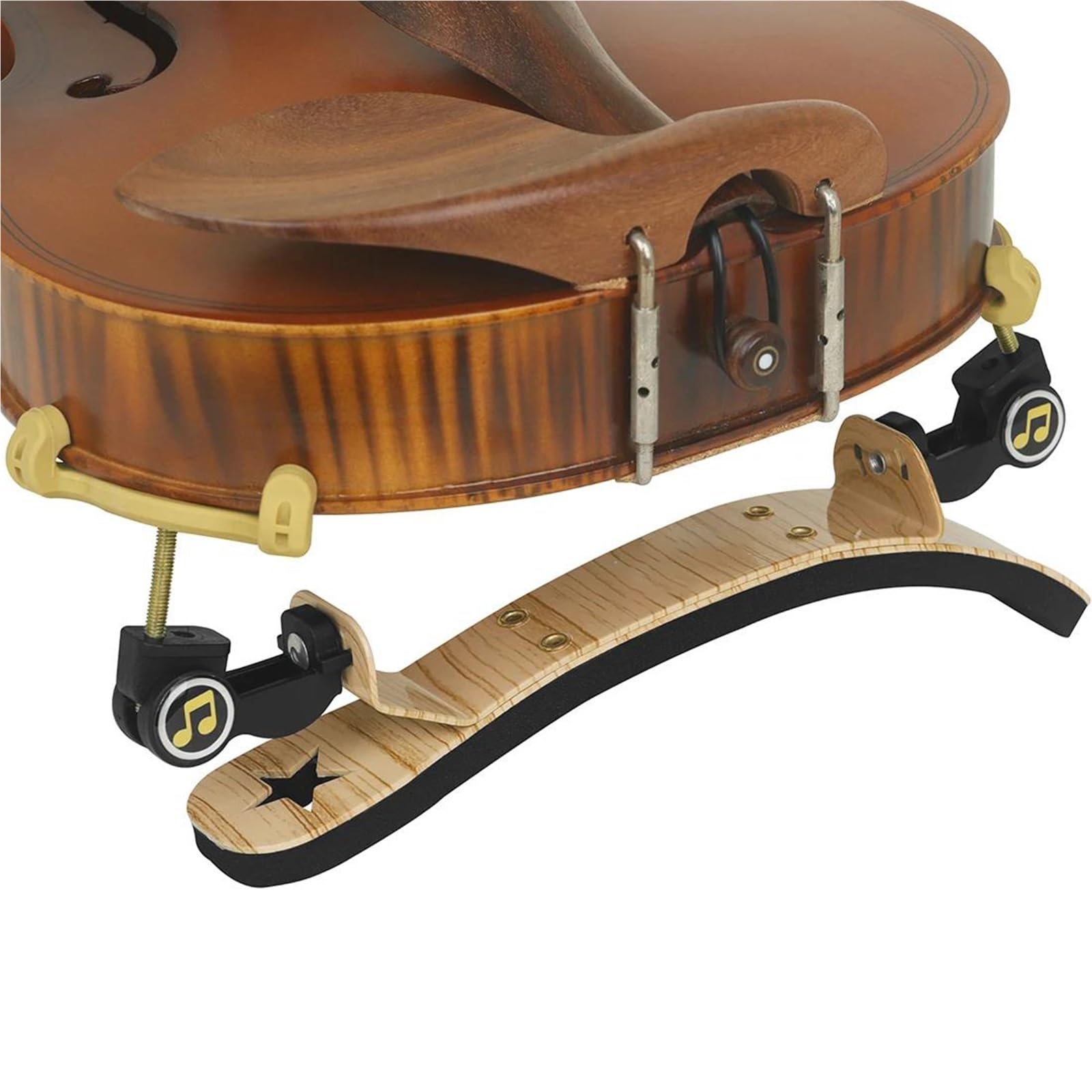 Parti Del Cuscinetto Per Artigli In Gel Di Silice Durevole Professionale Per Violino 1/2 1/8 3/4 4/4 parti di violino | Poggiaspalla per violino(Wood1-4 1-8)