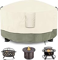 Vista 12 de Cubierta para hoguera, resistente al aire libre, 600D, 100% impermeable, cubierta cuadrada para hoguera, resistente a la intemperie, 30 pulgadas
