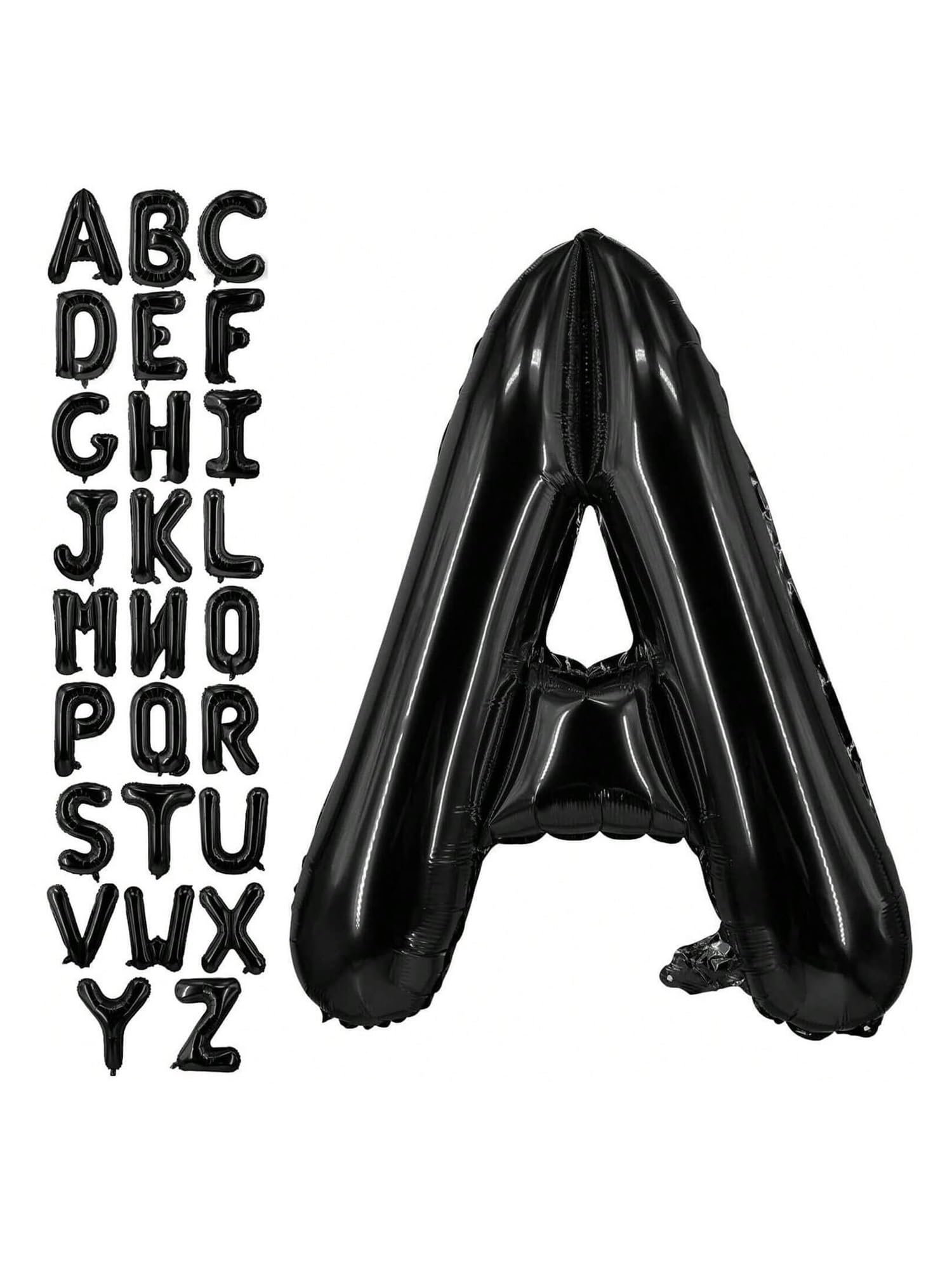 Folienballons, 26 Stück, 81,3 cm, Blau, Gold, Rose, Schwarz, Alphabet-Ballon, groß, vergoldet, Helium, für Geburtstag, Abschlussfeier, Performance, Party-Dekoration