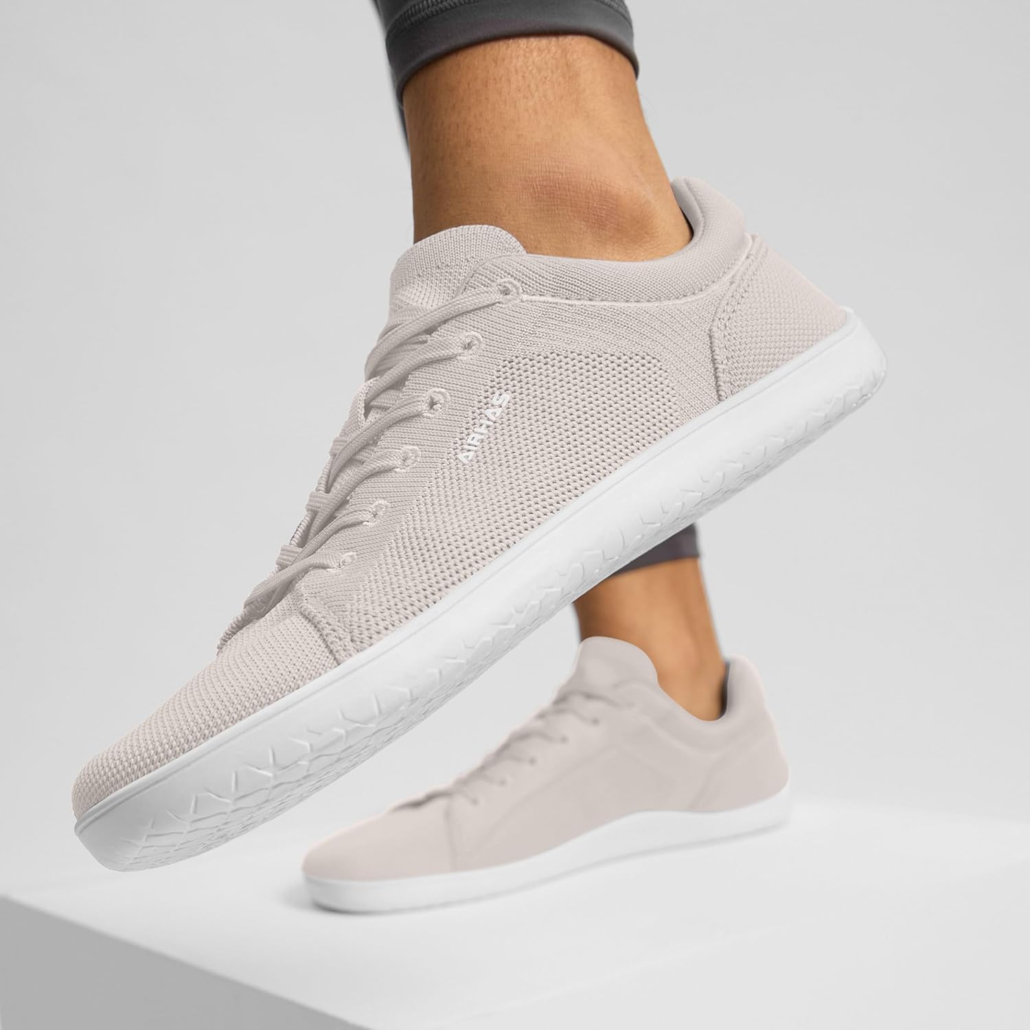 Womens Minimalist Barefoot Shoes Zero Drop Wide Toe Box Shoes Lightweight Casual Fashion Sneakers for Women(Taupe,9.0) - Image 2