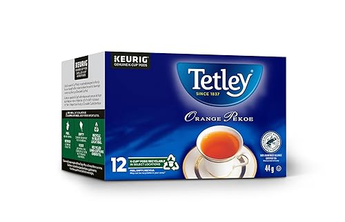 Miniatura 5 de Tetley Tea Orange Pekoe K Cup, 12 unidades, (importado de Canadá)
