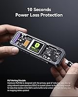 Vista 3 de DOCKCASE Edición Explorer Carcasa M.2 NVMe SSD, Soporta 10s PLP Previene Pérdida de Datos de Escritura, USB 3.2 Gen 2 Tipo-C (10 Gbps), se adapta a