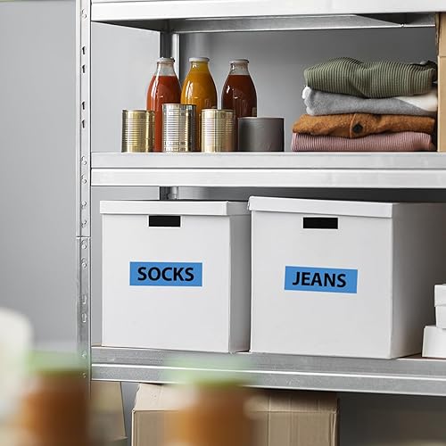 Miniatura 6 de Label KINGDOM Cinta transparente de repuesto blanca sobre transparente de 0.94 pulgadas para Brother TZe-155 TZe155 TZe155 de 1 pulgada, cinta