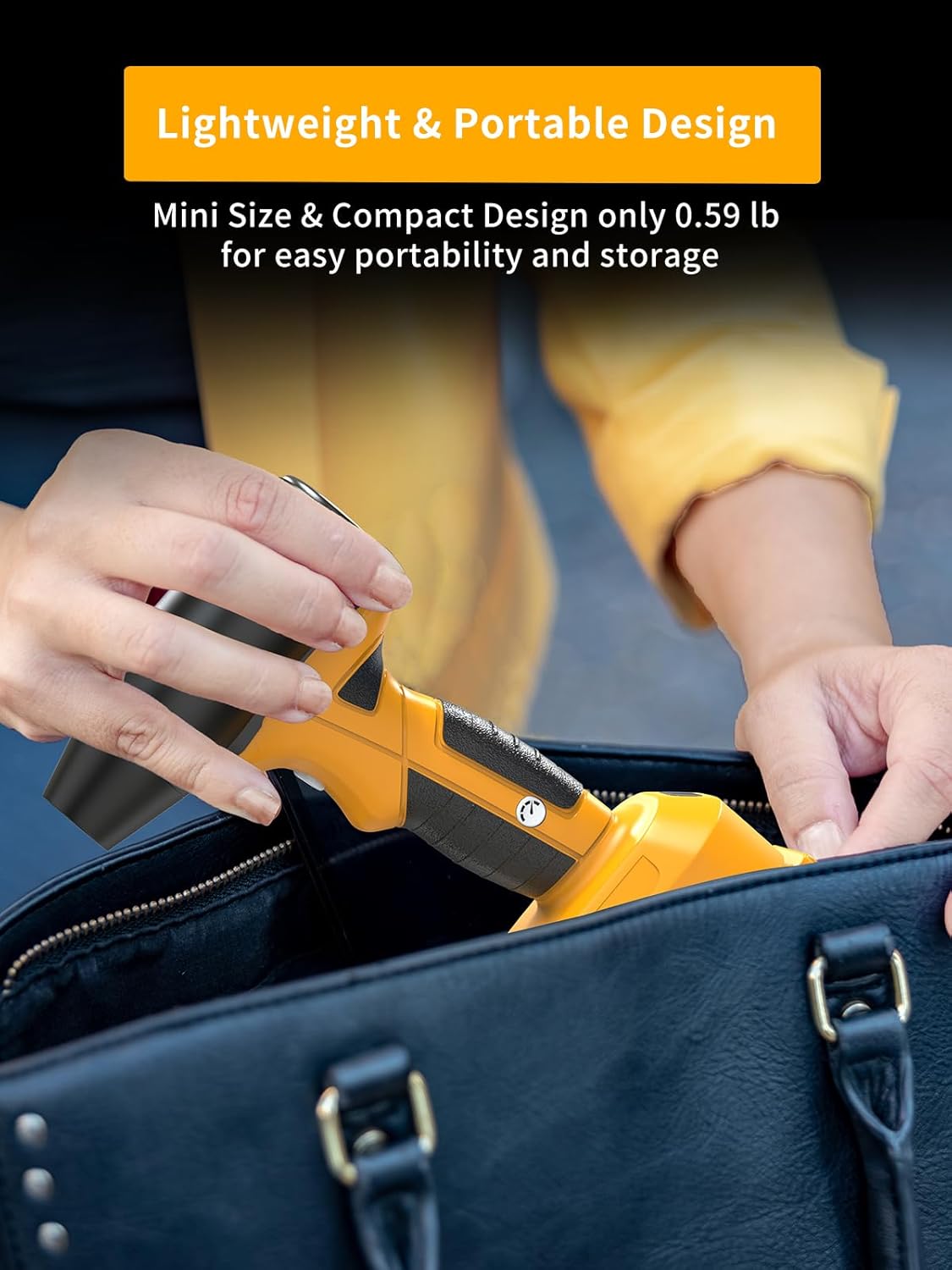 Mini Jet Dry Blower for Dewalt 20V Battery with Brushless Motor Handheld Jet Fan with 4 Gears Adjustable for Garages Sawmill Home Workshop Car Cleaning (No Battery) - Image 8