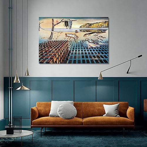 Vista 51 de 40 pinturas famosas de Dali - Salvador Dalí - El Ángelus arquitectónico del mijo - Póster artístico en lienzo y arte de pared, póster moderno