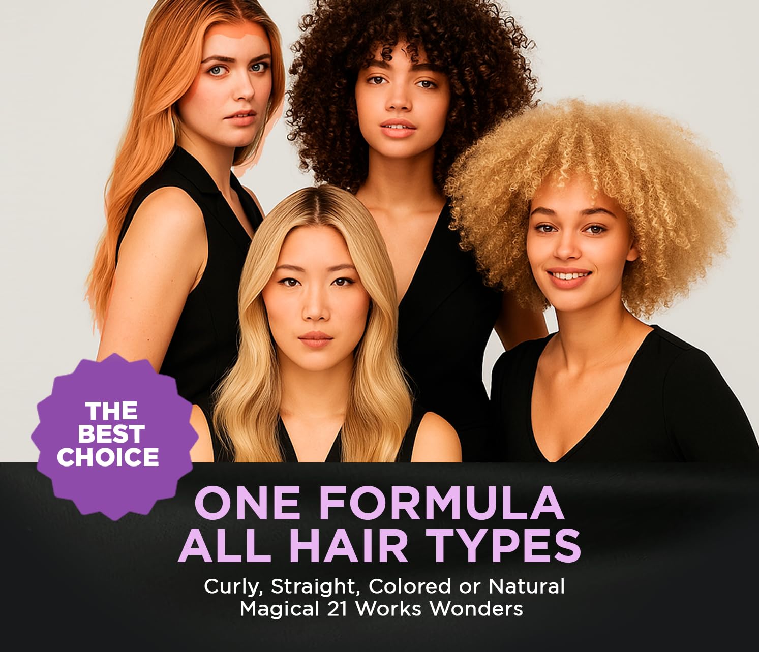 21-in-1 Leave In Conditioner Spray – Hair Detangler Spray for Women – Hair Treatment for Dry Damaged Hair – Curly Hair Products & Deep Conditioner – 8 fl oz