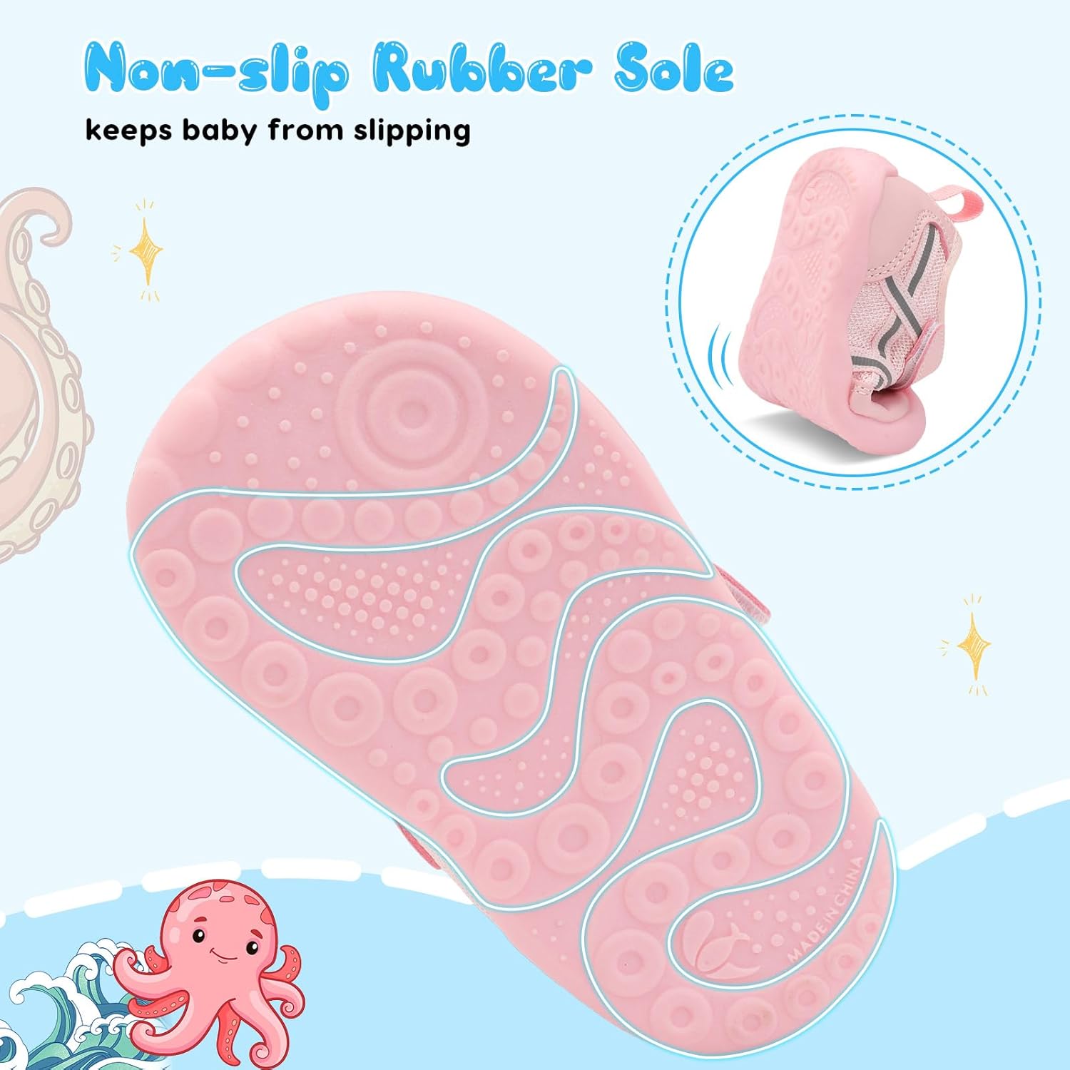 Scurtain Baby Shoes Boy Girl First Walking Shoe Infant Crib Breathable Sneakers Lightweight Barefoot Shoes for Babies - Image 6