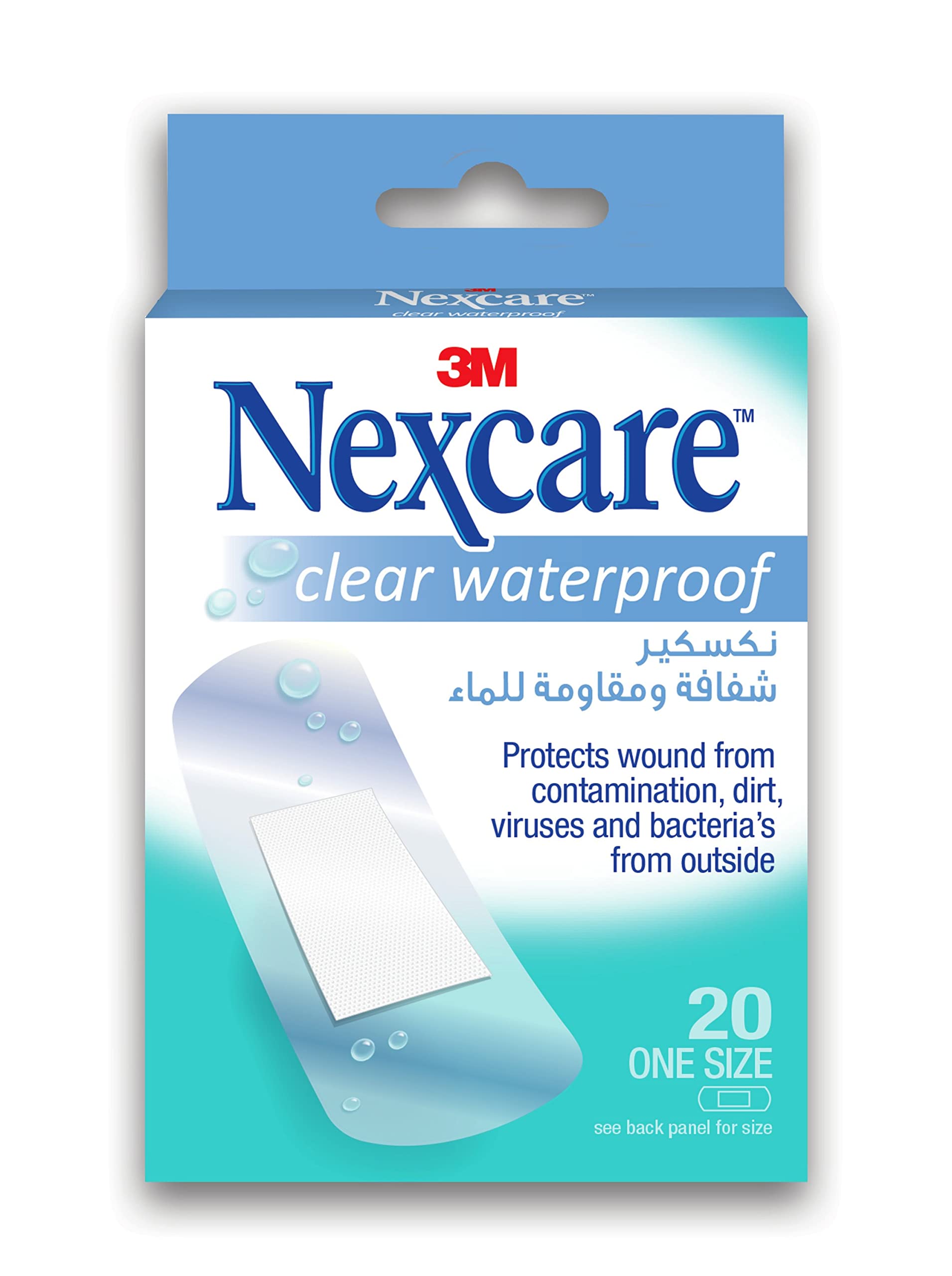 3M Nexcare Cwp-20 Clear Waterproof Bandages