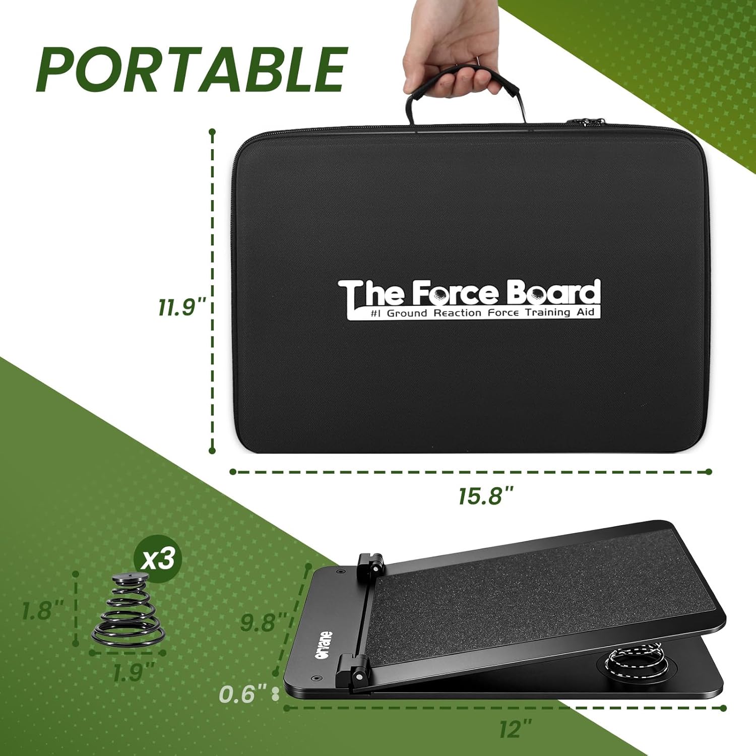 Golf Pressure Plate Training Aid,Weight Shift Balance Board,Improve Swing Speed,Power & Correct Sequence,Golf Swing Tempo Teaching Tool for Indoor/Outdoor Practice & Drills