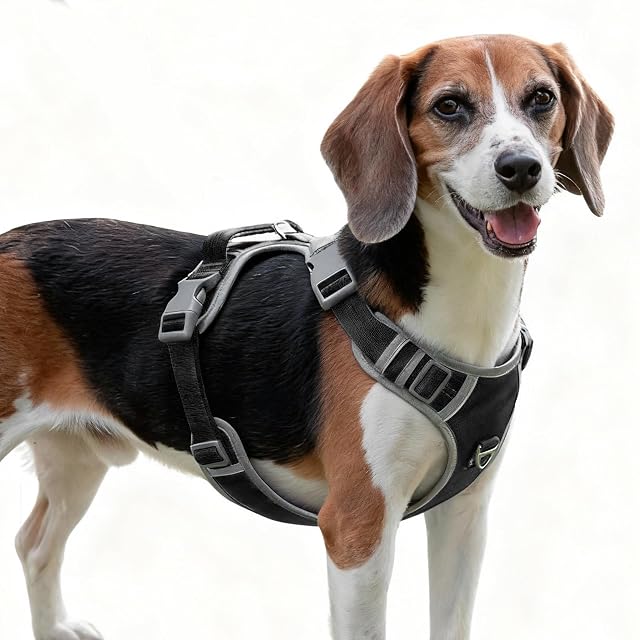 Arnes Perro Mediano con 4 Hebillas,Liberacion del Cuello