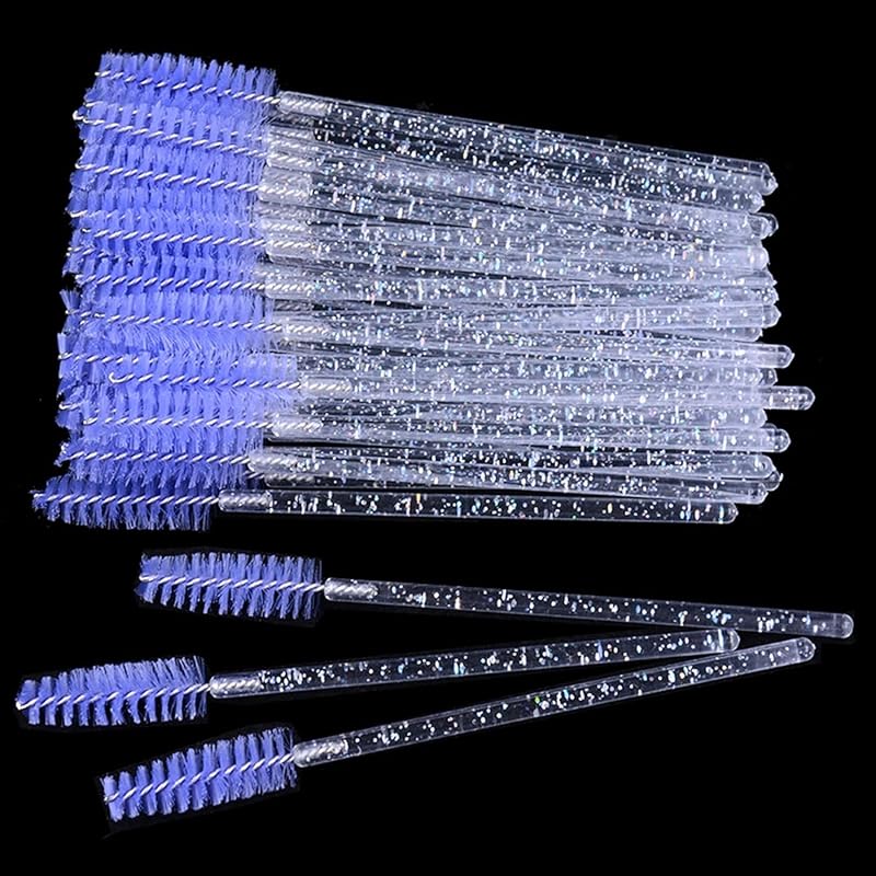 Escovinhas descartáveis para cílios myaokue-up Crystal Purple, conjunto com 150 unidades