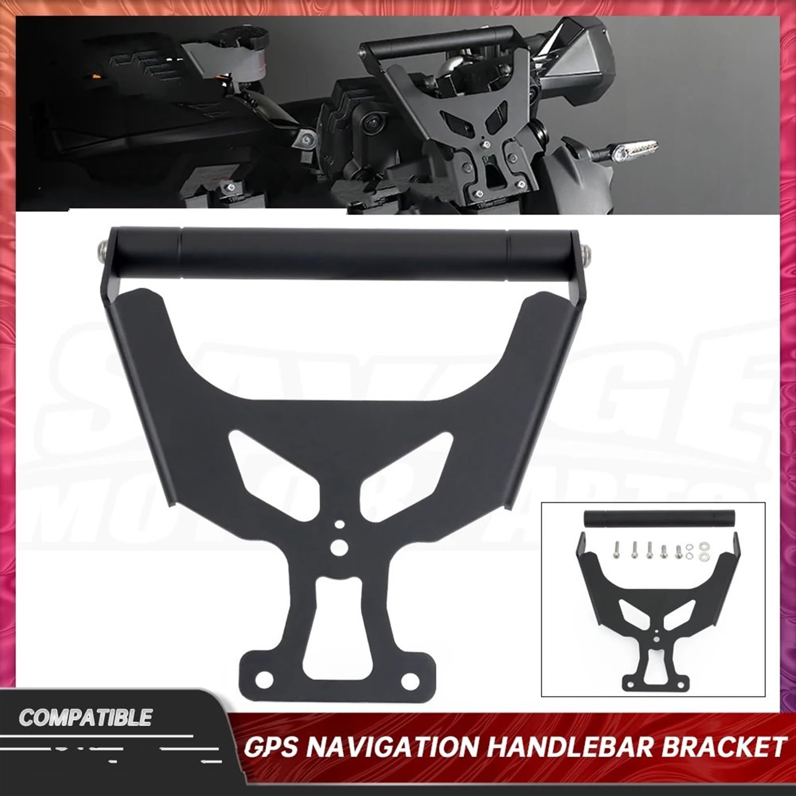 Soporte para Navegación GPS Soporte Extensión para Manillar Navegación GPS 9GT 900GT 2024 para Tracer 900/GT Soporte Antivibración para Teléfono Móvil Tracer 9/GT Soporte Navegación