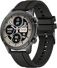 Militär Smartwatch Herren, 1.43''AMOLED Display Smart Watch mit Telefonfunktion, 123 Sportmodi Fitnessuhr mit Herzfrequenz SpO2 Schlafmonitor Schrittzähler, IP68 Wasserdicht Sportuhr für Android iOS