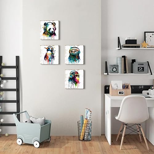 Miniatura 386 de Arte de pared de naturaleza con plantas verdes, decoración de pared de hojas botánicas tropicales, impresiones en lienzo para dormitorio, Hoja