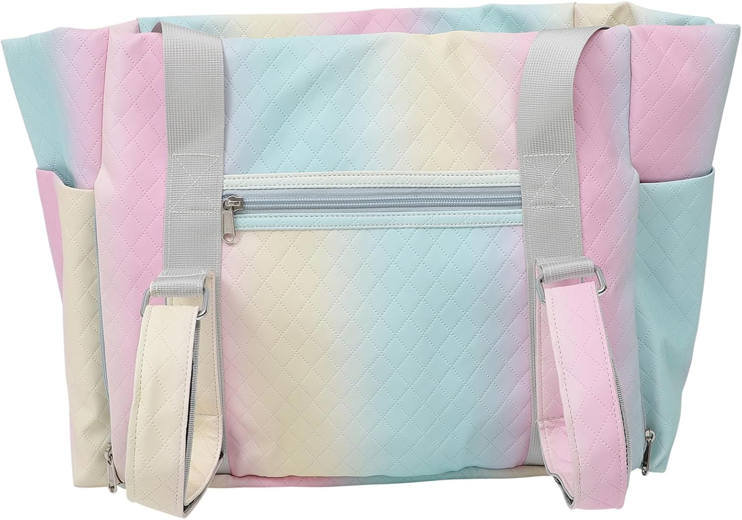 Multifunctional Yoga Mat Carrier Tote Bag with Separate Dry Wet Compartments Lightweight Pink Yoga Mat Storage Pouch with Side Pockets for Home and Gym Use