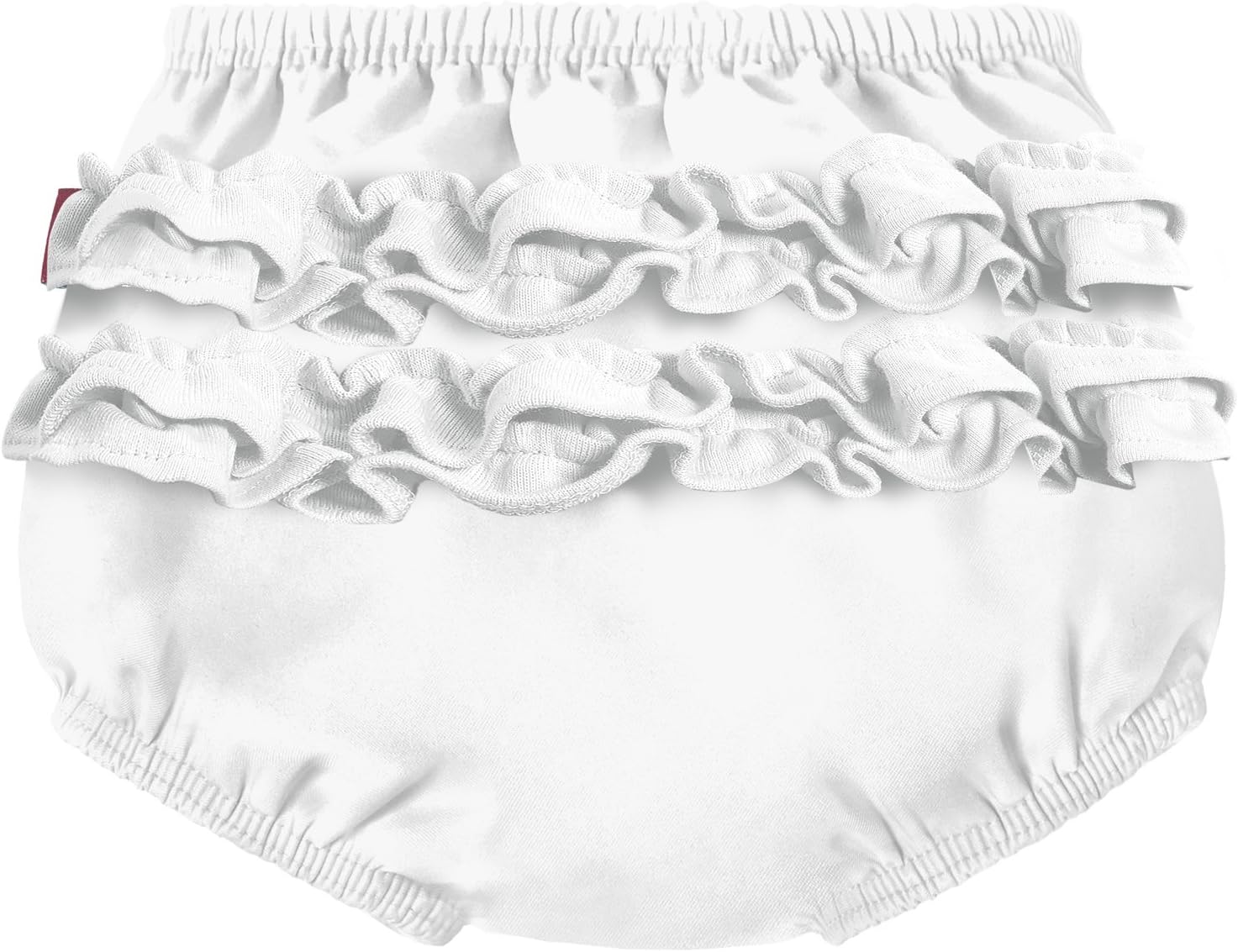 City Threads Baby Girls' Ruffle Swim Diaper Cover Reusable Leakproof for Swimming Pool Lessons Beach, White, 18/24m: Clothing, Shoes & Jewelry