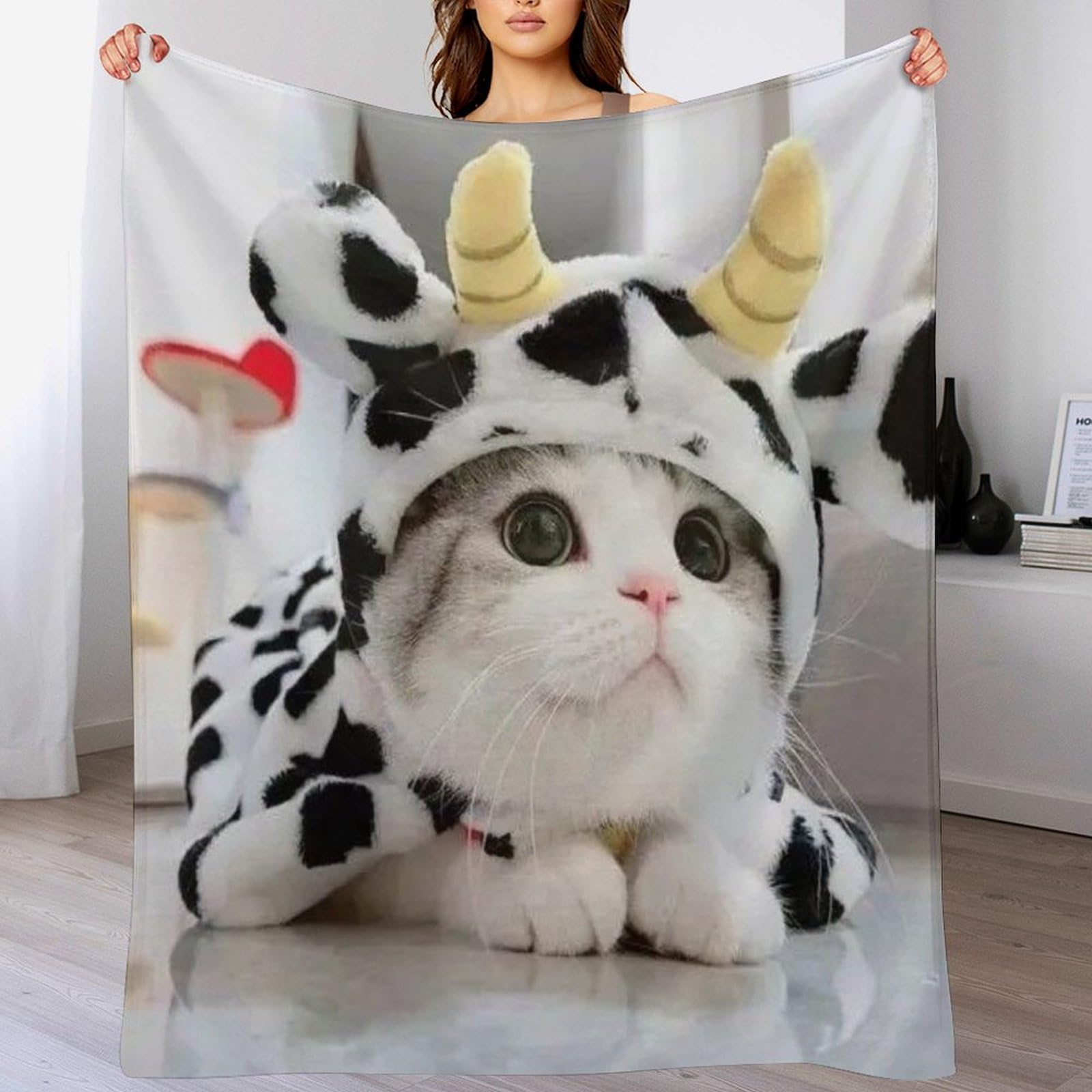 Manta de gato cálida con aislamiento térmico ligero de 140x180