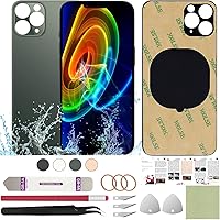 Vista 40 de Funda trasera de repuesto compatible con iPhone 11 de 6.1 pulgadas + herramientas profesionales (negro)