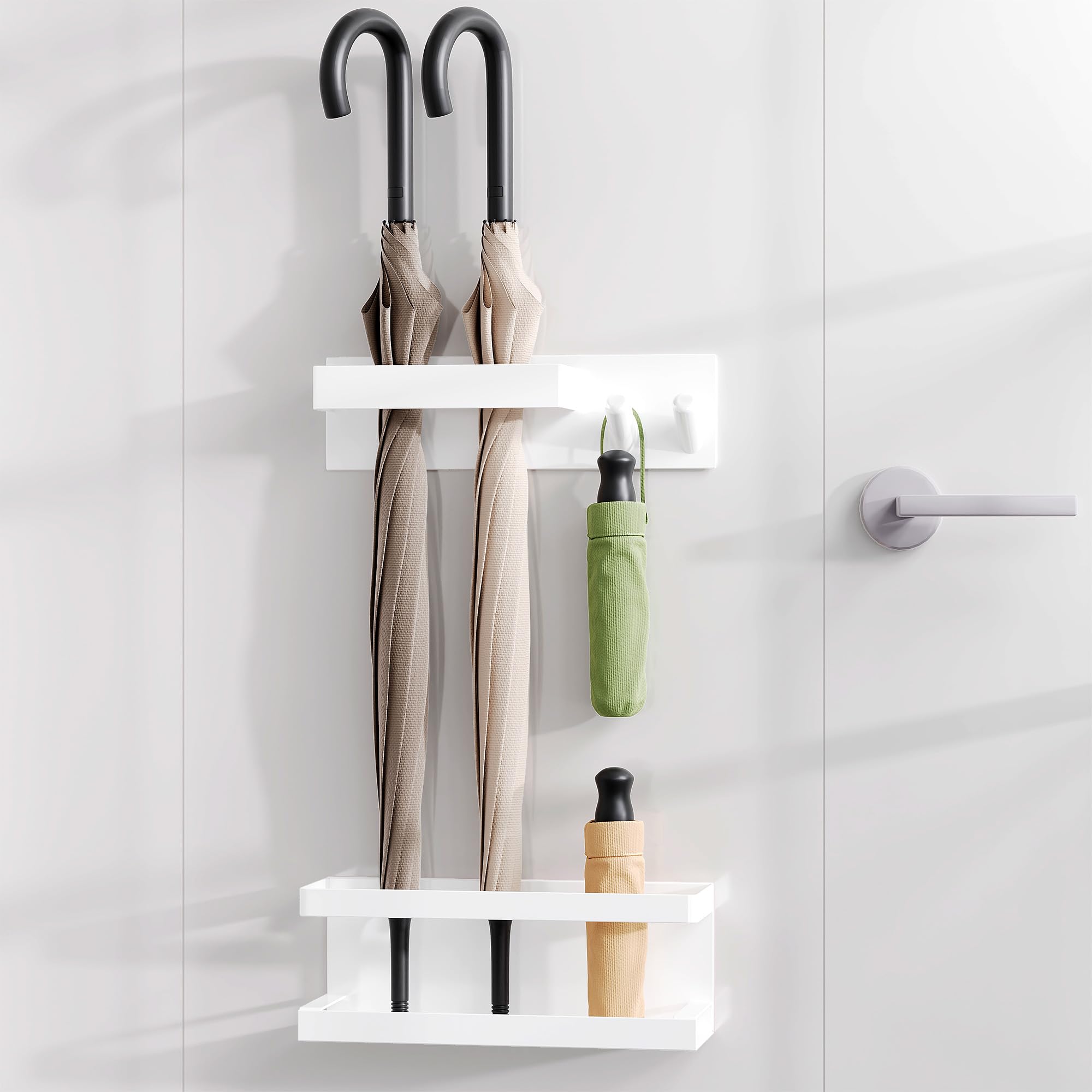 ❤️ラスト1点❤️ 傘立て 玄関用傘立て、壁掛け式折りたたみ壁掛け Amazon｜Bullthree 傘立て マグネット アンブレラスタンド 玄関収納