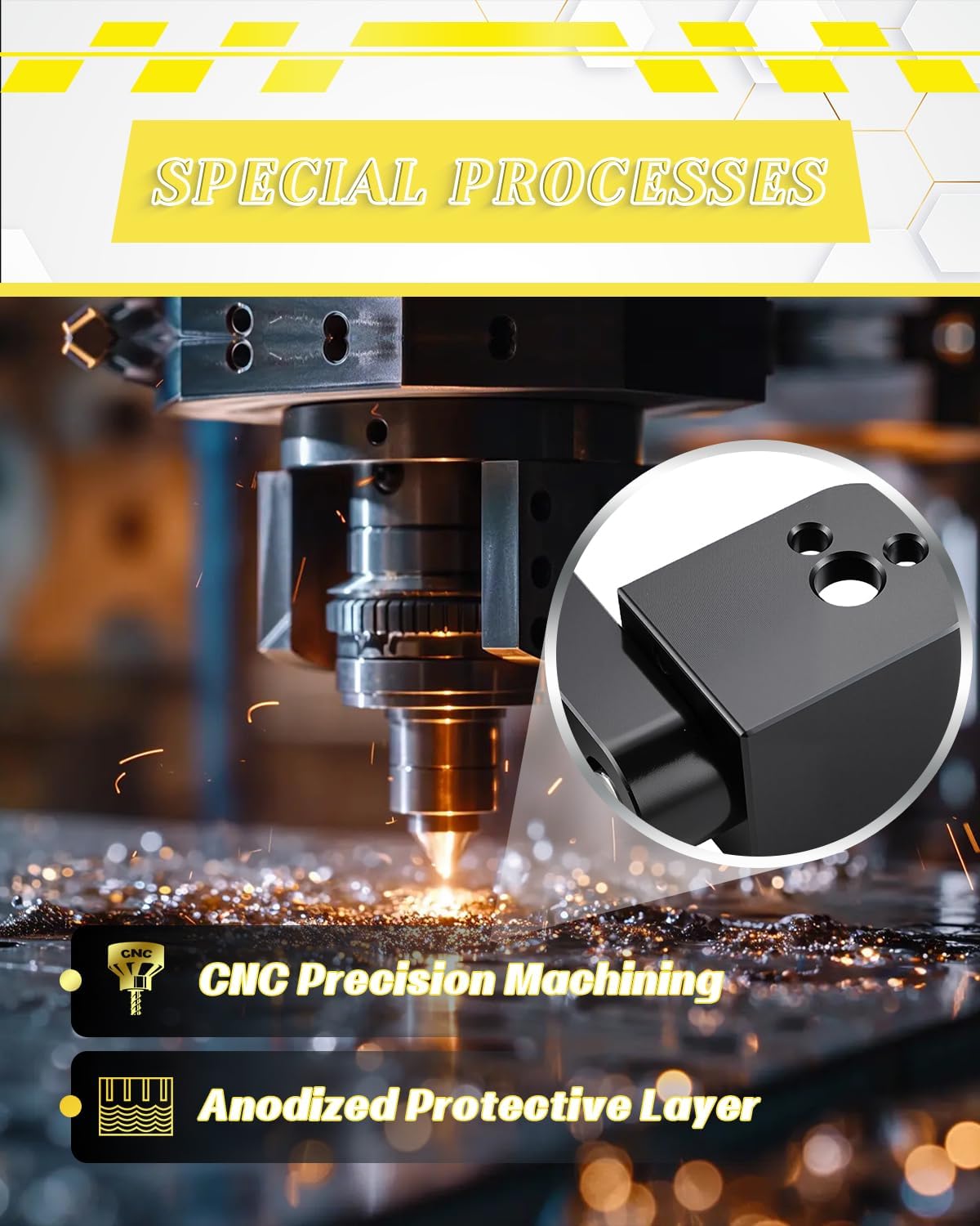 MX650 Foot Pegs Lowering Bracket, Aluminum Drop Rest Bracket for Razor MX650/500/350, SX500 Electric Dirt Bike, Black