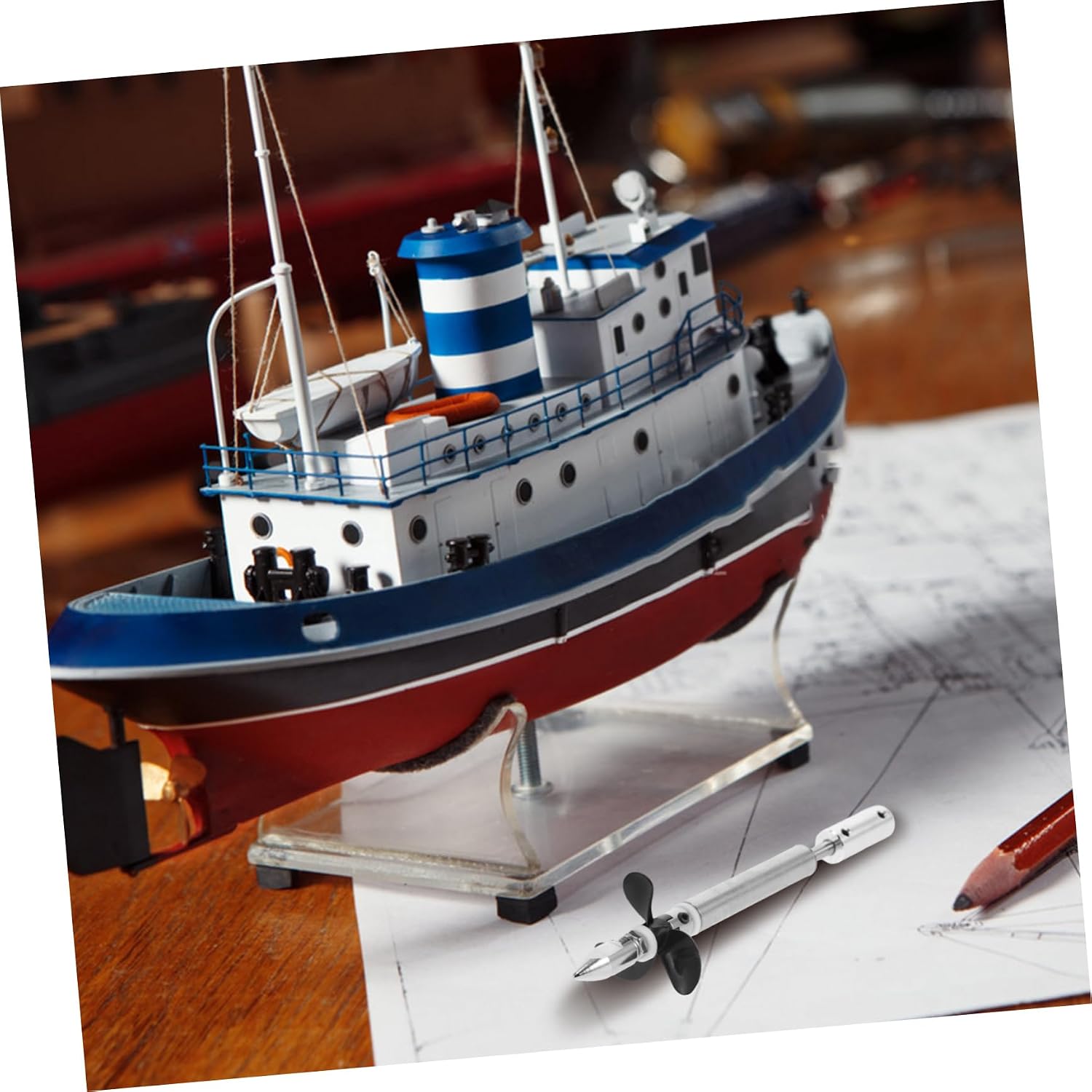 Yardwe Stainless Steel Boat Drive Shaft Assembly Model Boat Accessories for DIY Propellers Precision Engineered