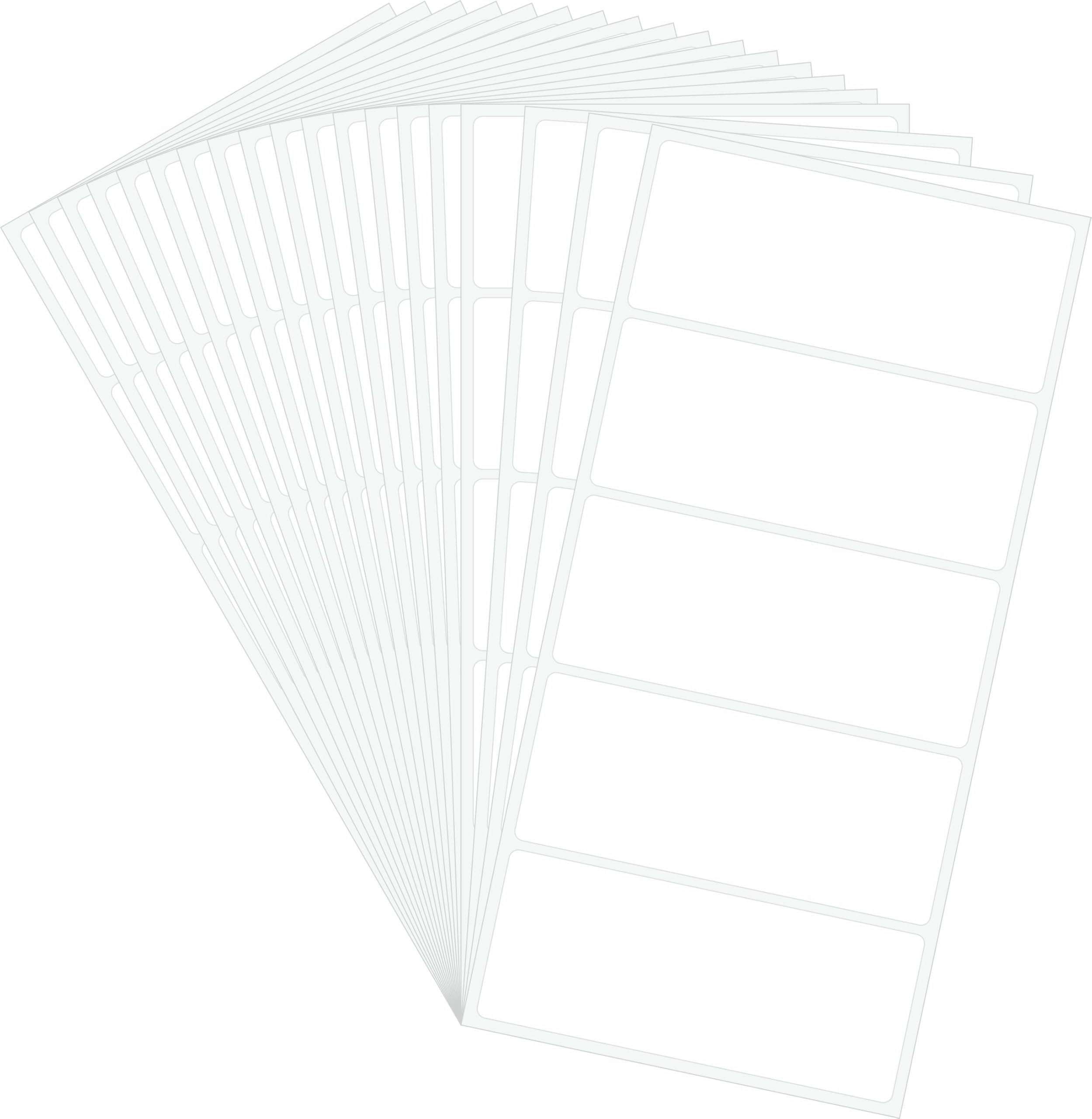 Hycodest 100 Pcs Handwrite Address Labels, 89 x 36 mm Removable Stickers No Residue for Mailing, Shipping, Organizing, Office & Home Use — image 1