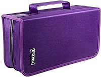 Vista 7 de Soporte para estuche de DVD, estuche para CD/DVD, soporte para carpetas de CD y DVD, capacidad para 160 unidades, organizador portátil de carpetas