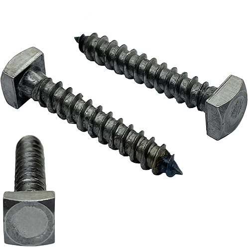 Miniatura 7 de BRAUNY BOY HARDWARE - Tornillos de madera de cabeza cuadrada rústica de  x 1.5 pulgadas - Tornillos decorativos metálicos metálicos cuadrados