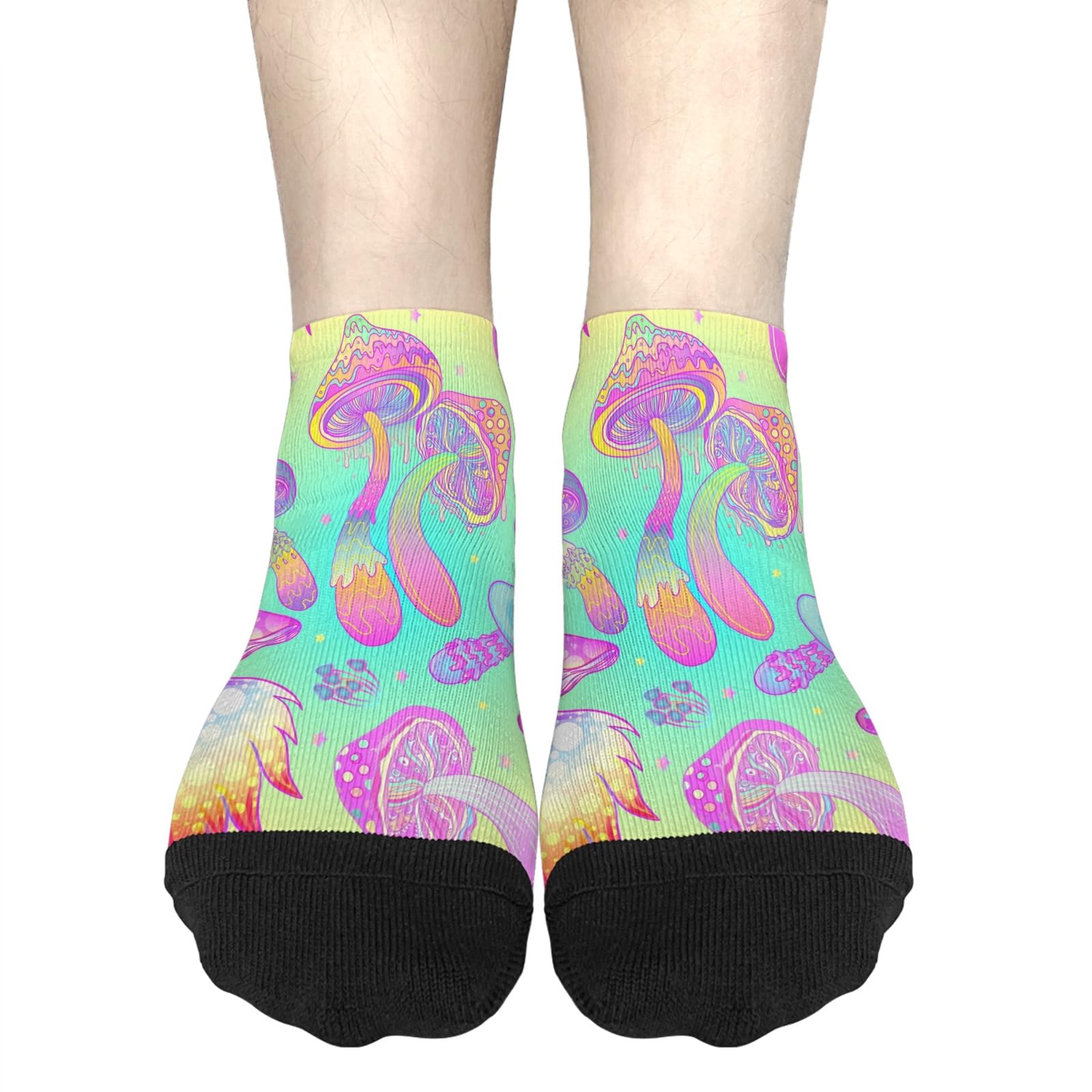 UHWmushroomss No Show Socks Low Cut for Men Sock Hidden Socks Cute Socks